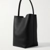 N/S Large Park Full-Grain Leather Tote Bag - BK