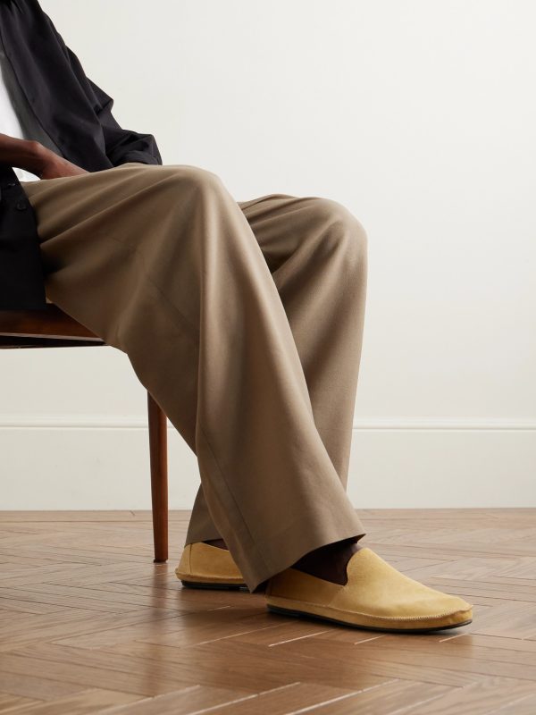 Tyler Textured-Leather Loafers - OU