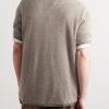 Isao Top Cashmere Polo Shirt - BK