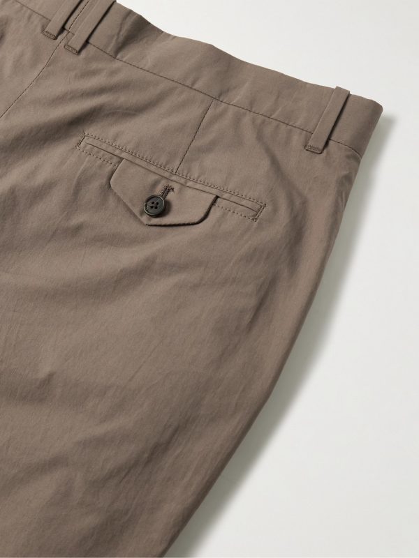 Lerio Straight-Leg Cotton-Poplin Trousers - CU Lerio Straight-Leg Cotton-Poplin Trousers - CU