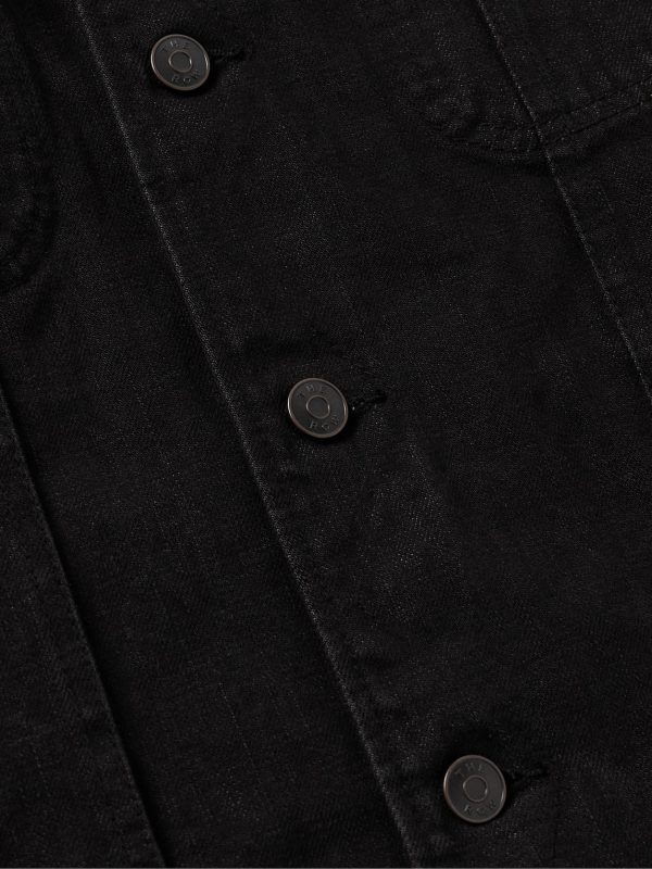 Joret Corduroy-Trimmed Denim Jacket - E1 Joret Corduroy-Trimmed Denim Jacket - E1
