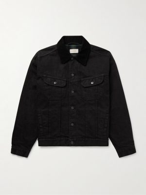 Joret Corduroy-Trimmed Denim Jacket Joret Corduroy-Trimmed Denim Jacket