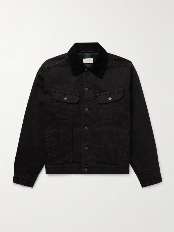 Joret Corduroy-Trimmed Denim Jacket Joret Corduroy-Trimmed Denim Jacket