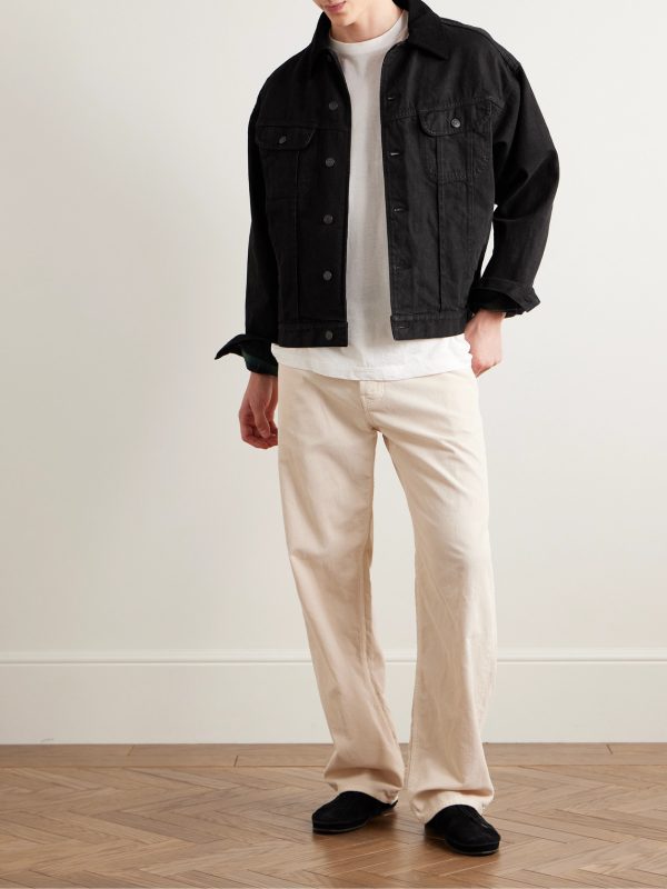 Joret Corduroy-Trimmed Denim Jacket - OU Joret Corduroy-Trimmed Denim Jacket - OU