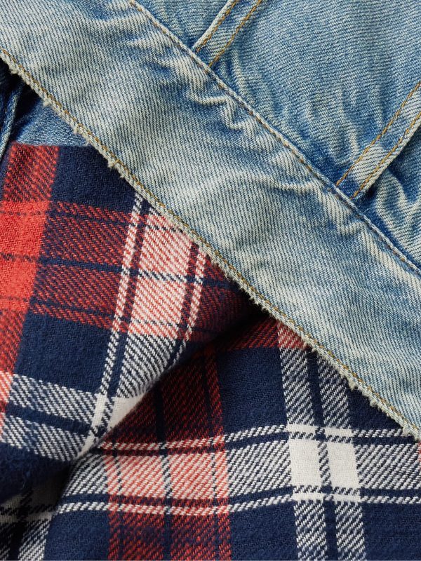 Joret Corduroy-Trimmed Denim Jacket - CU Joret Corduroy-Trimmed Denim Jacket - CU