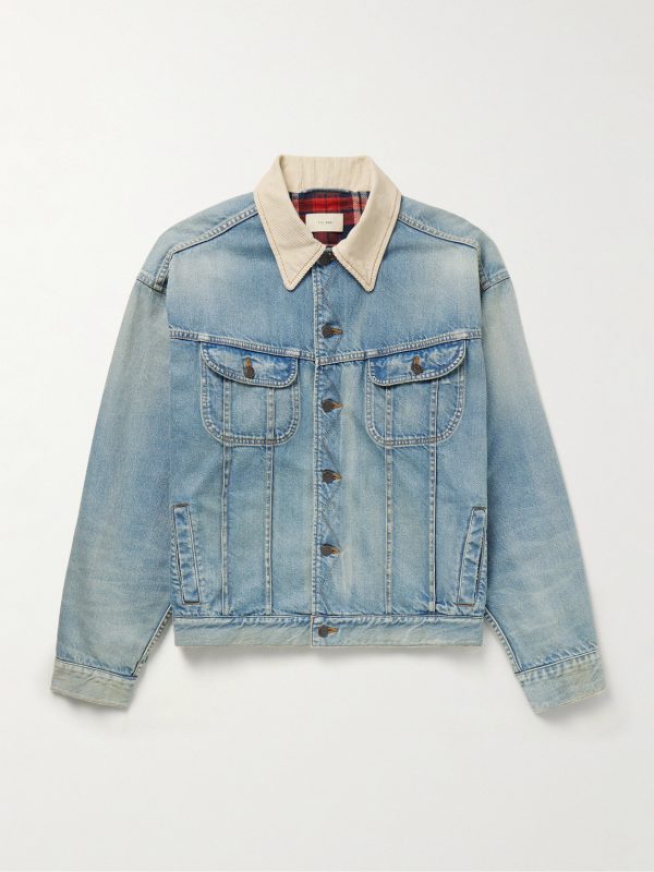 Joret Corduroy-Trimmed Denim Jacket Joret Corduroy-Trimmed Denim Jacket