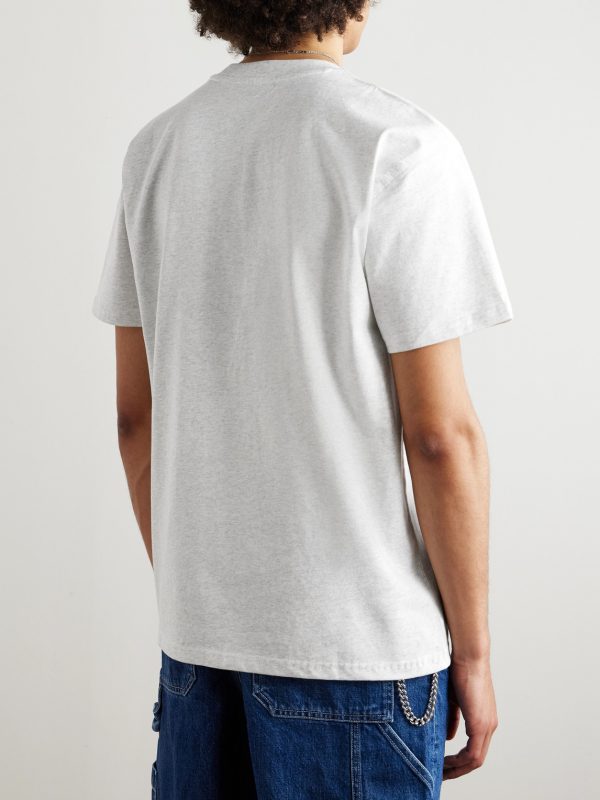 American Script Logo-Embroidered Organic Cotton-Jersey T-Shirt - BK American Script Logo-Embroidered Organic Cotton-Jersey T-Shirt - BK