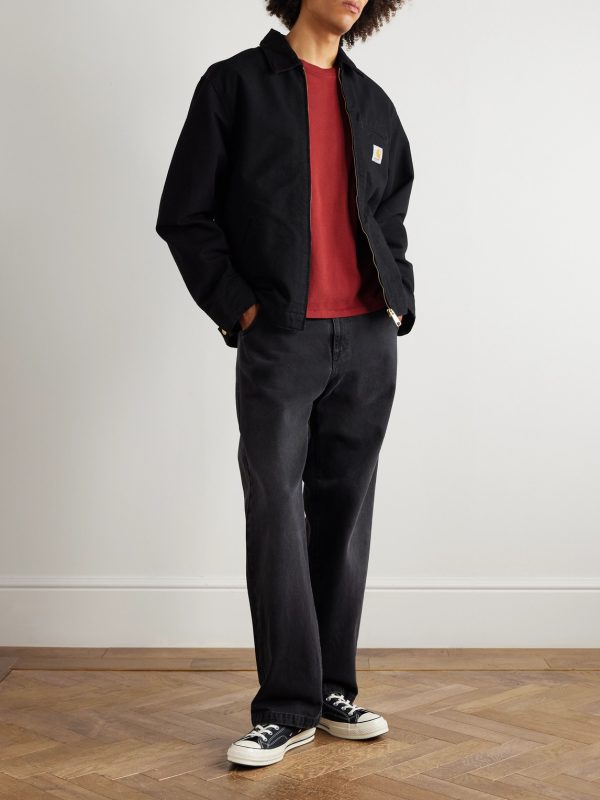 Detroit Corduroy-Trimmed Organic Cotton-Canvas Jacket - OU Detroit Corduroy-Trimmed Organic Cotton-Canvas Jacket - OU