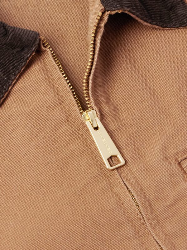 Detroit Corduroy-Trimmed Organic Cotton-Canvas Jacket - CU
