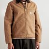 Detroit Corduroy-Trimmed Organic Cotton-Canvas Jacket - FR