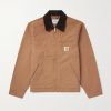 Detroit Corduroy-Trimmed Organic Cotton-Canvas Jacket
