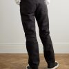 Monkey Cisco Straight-Leg Embroidered Century Denim Jeans - BK Monkey Cisco Straight-Leg Embroidered Century Denim Jeans - BK