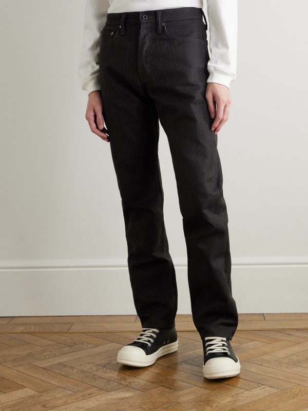 Monkey Cisco Straight-Leg Embroidered Century Denim Jeans - FR Monkey Cisco Straight-Leg Embroidered Century Denim Jeans - FR