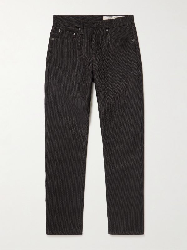 Monkey Cisco Straight-Leg Embroidered Century Denim Jeans Monkey Cisco Straight-Leg Embroidered Century Denim Jeans