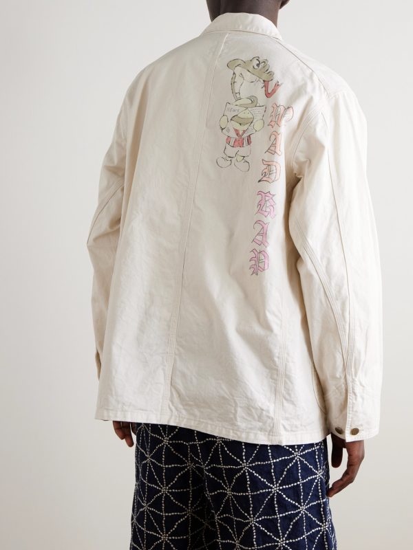 Rough-Face Printed Cotton-Twill Overshirt - BK Rough-Face Printed Cotton-Twill Overshirt - BK