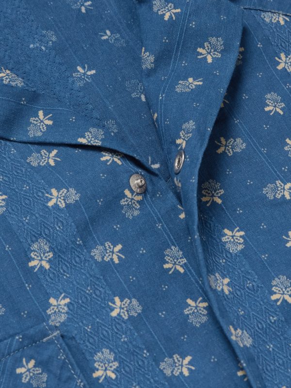 Camp-Collar Cotton-Dobby Shirt - CU