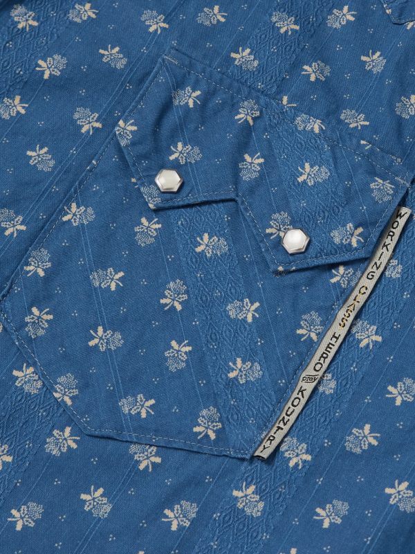 Camp-Collar Cotton-Dobby Shirt - E1