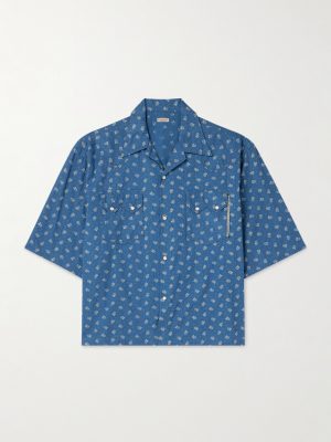 Camp-Collar Cotton-Dobby Shirt Camp-Collar Cotton-Dobby Shirt
