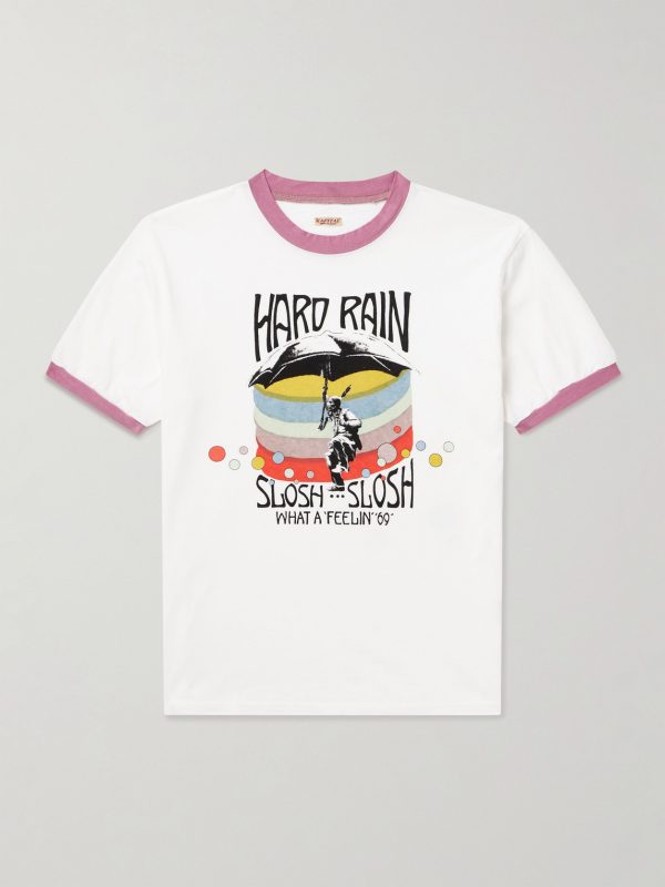 Hard Rain Sundance Printed Cotton-Jersey T-Shirt