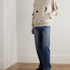 Embroidered Cotton-Jersey Hoodie - OU Embroidered Cotton-Jersey Hoodie - OU
