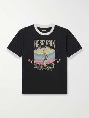 Hard Rain Sundance Printed Cotton-Jersey T-Shirt