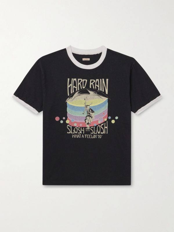 Hard Rain Sundance Printed Cotton-Jersey T-Shirt Hard Rain Sundance Printed Cotton-Jersey T-Shirt
