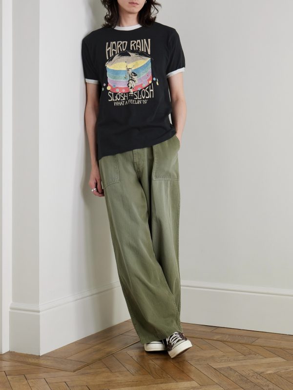 Hard Rain Sundance Printed Cotton-Jersey T-Shirt - OU Hard Rain Sundance Printed Cotton-Jersey T-Shirt - OU