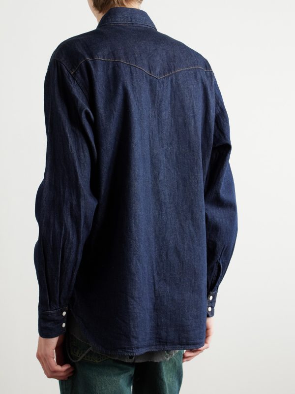 Husky Denim Western Shirt - BK Husky Denim Western Shirt - BK