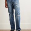 Monkey CISCO Straight-Leg Distressed Embroidered Jeans - FR