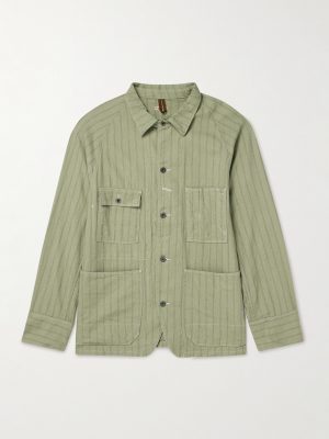 Gibson Striped Linen and Cotton-Blend Overshirt