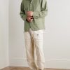 Gibson Striped Linen and Cotton-Blend Overshirt - OU Gibson Striped Linen and Cotton-Blend Overshirt - OU