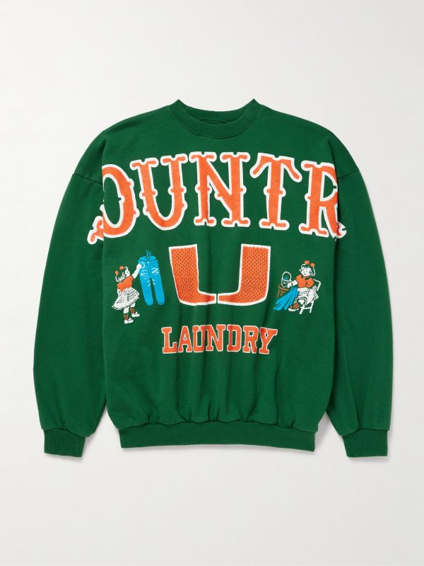 Printed Cotton-Jersey Sweatshirt