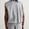 KO.U Printed Cotton-Jersey Half-Zip Gilet - BK KO.U Printed Cotton-Jersey Half-Zip Gilet - BK