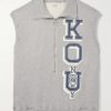 KO.U Printed Cotton-Jersey Half-Zip Gilet KO.U Printed Cotton-Jersey Half-Zip Gilet
