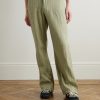 Gibson Straight-Leg Striped Linen and Cotton-Blend Twill Trousers - FR Gibson Straight-Leg Striped Linen and Cotton-Blend Twill Trousers - FR