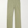 Gibson Straight-Leg Striped Linen and Cotton-Blend Twill Trousers Gibson Straight-Leg Striped Linen and Cotton-Blend Twill Trousers