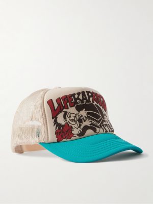 Life Kapriccio Mesh-Trimmed Printed Scuba Trucker Cap Life Kapriccio Mesh-Trimmed Printed Scuba Trucker Cap