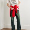 Printed Cotton-Jersey T-Shirt - OU Printed Cotton-Jersey T-Shirt - OU