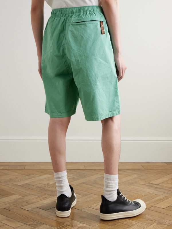 Easy Wide-Leg Belted Cotton-Twill Shorts - BK Easy Wide-Leg Belted Cotton-Twill Shorts - BK