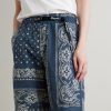 Straight-Leg Belted Bandana-Print Patchwork Cotton-Twill Shorts - FR