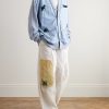 Fatigue Wide-Leg Patchwork Cotton-Twill Trousers - OU Fatigue Wide-Leg Patchwork Cotton-Twill Trousers - OU