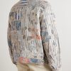 Boro Distressed Patchwork Cotton and Linen-Blend Zip-Up Jacket - BK