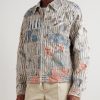 Boro Distressed Patchwork Cotton and Linen-Blend Zip-Up Jacket - FR