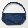 Guiding Light Printed Denim Messenger Bag - BK Guiding Light Printed Denim Messenger Bag - BK