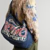 Guiding Light Printed Denim Messenger Bag - OU Guiding Light Printed Denim Messenger Bag - OU