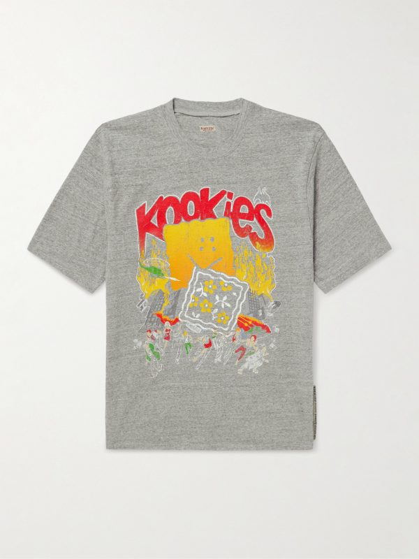 Buster Peckish Bowy Printed Cotton-Jersey T-Shirt Buster Peckish Bowy Printed Cotton-Jersey T-Shirt