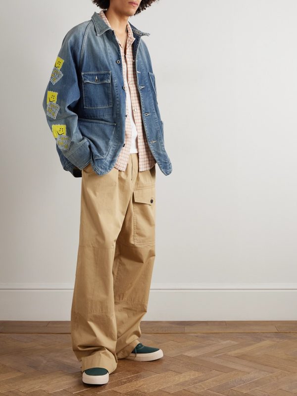 Cactus Appliquéd Denim Jacket - OU