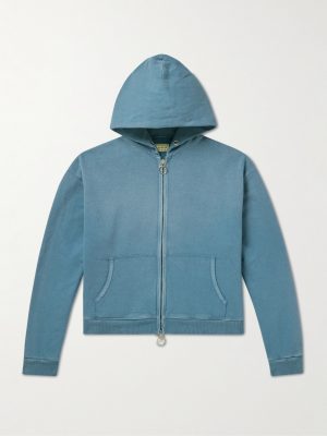 Garment-Dyed Cotton-Jersey Hoodie