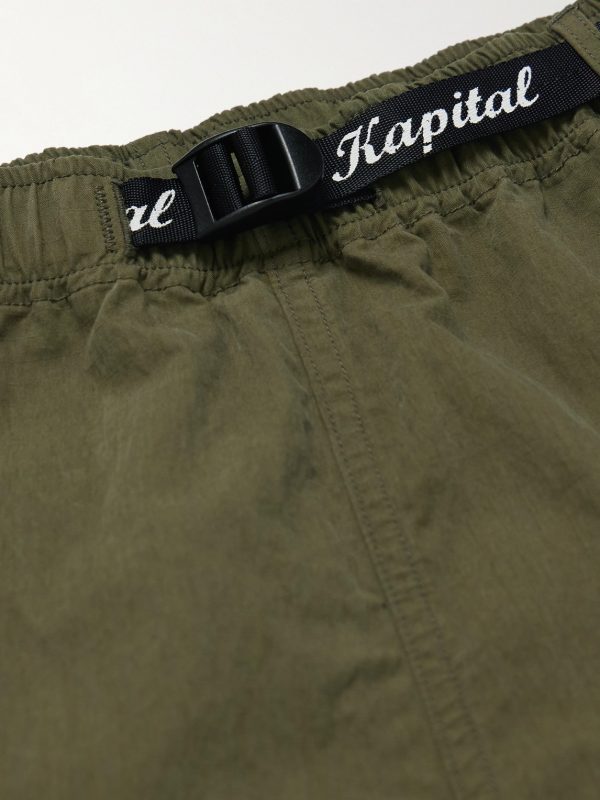 Cotton and Nylon-Blend Ripstop Drawstring Cargo Shorts - CU Cotton and Nylon-Blend Ripstop Drawstring Cargo Shorts - CU