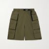 Cotton and Nylon-Blend Ripstop Drawstring Cargo Shorts Cotton and Nylon-Blend Ripstop Drawstring Cargo Shorts